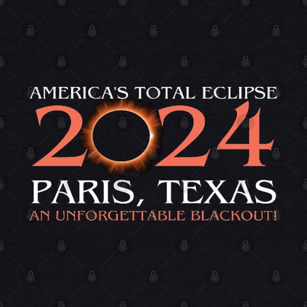 America's total eclipse 2024 Paris, texas an unforgettable blackout! by DesignHND